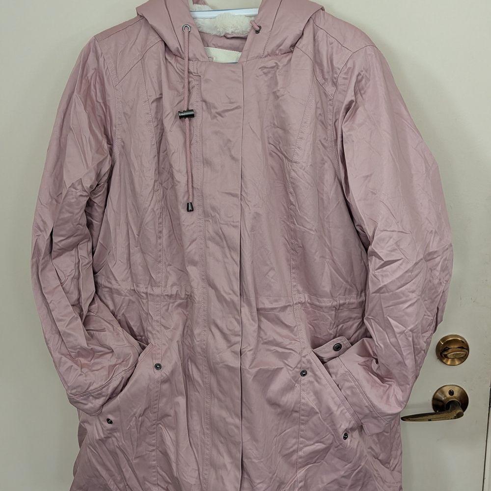 Torrid Light Pink Hooded Ski Jacket